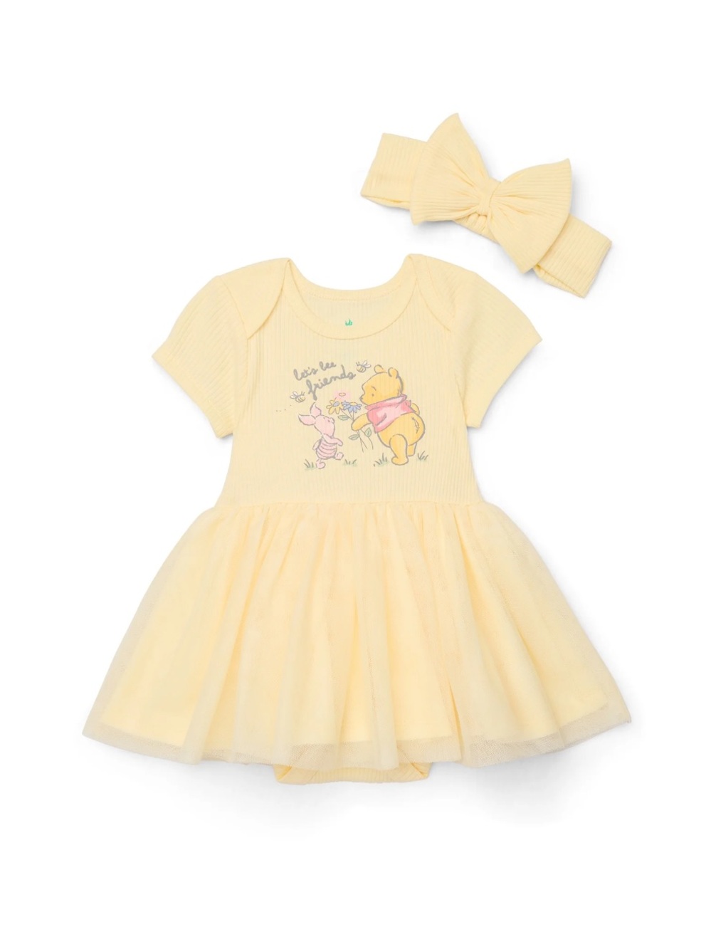 Disney Baby - Pooh Dress & Headband Set - Newborn